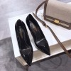 YSL Patent Black Heels 10cm