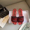 Dior Dway red slippers 02