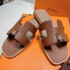 Hermes Slippers Brown