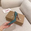 Christian Louboutin Kate Sude Blue Pumps Heel