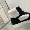 Chanel High Top Shearling Sneakers