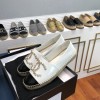 Chanel White Espadrilles Flats