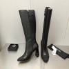 Chanel pearl high black boots