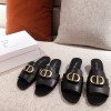 Dior 30 Montaigne gold slides/ heeled sandal