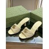 Gucci GG Yellow Canvas Heels