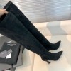YSL black high boots