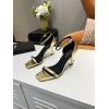 YSL gold heels