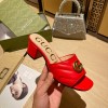 Gucci GG Matelasse Black Mules 5cm