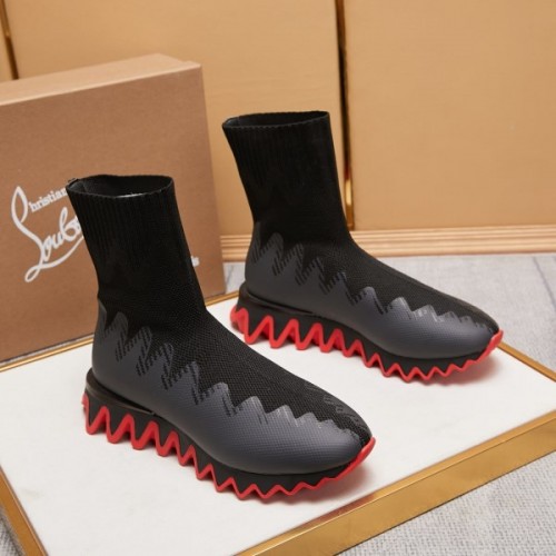 Louboutin Sharky Black Sock Man