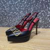 Valentino Garavani VLogo Black Slingback Heels 10cm