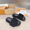 Louis Vuitton Black Pool Pillow Mules