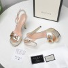 Gucci gold metallic high heels 13cm