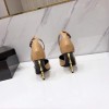 YSL Patent Beige Heels