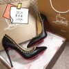 Louboutin stud black heel