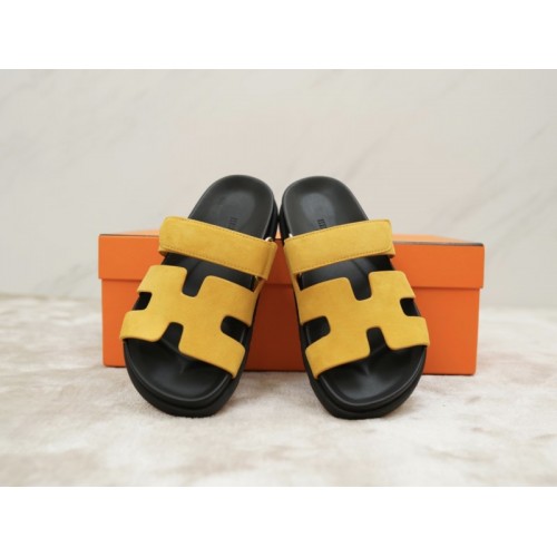 Hermes Chypre yellow sandal