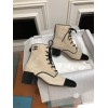 Chanel brown leather boots