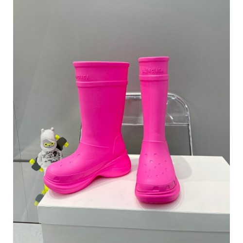 Balenciaga Hot Pink Crocs Boots