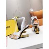 FENDI FIRST Fendace white heels 9.5cm