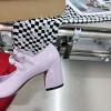 CHRISTIAN LOUBOUTIN Miss Jane purple patent leather pumps