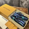 Louis Vuitton Blue Monogram Blended Fabrics Shoes