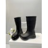 Balenciaga Black Crocs High Boots