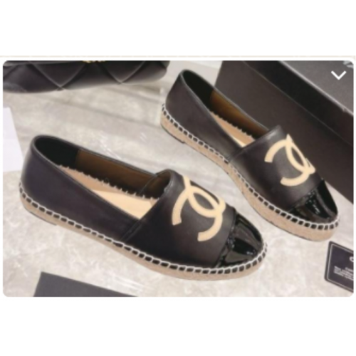 Chanel Espadrilles black patent