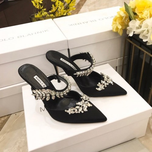 Manolo Blahnik Black Heeled Sandals