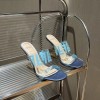 Fendi blue heeled sandal