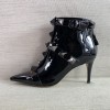 Valentino patent black boot