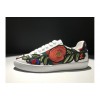 Gucci White Floral Ace Sneakers