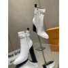 Louis Vuitton white high boots