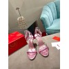 Christian Louboutin So Me 100 Pink Ankle Strap Heel