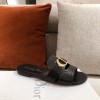 Dior 30 Montaigne gold slides/ heeled sandal