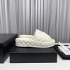 Chanel white mules slippers