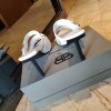Balenciaga white heeled sandals