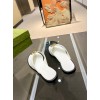 Gucci Interlocking G thong white sandal