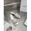 Dior silver sandal heels