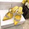 Manolo Blahnik Yellow Heeled Sandals
