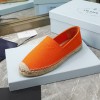 Prada orange cotton drill espadrilles