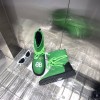 Balenciaga green puffer boots