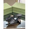 Gucci GG Black Canvas Heels
