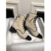 Chanel brown leather boots