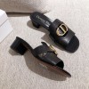 Dior 30 Montaigne gold slides/ heeled sandal