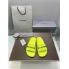 Balenciaga neon slippers