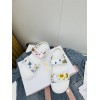 Dior Dioract White Multicolor fabric sandals