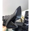 YSL black leather high boots