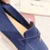 Lora Piana blue suede flats