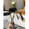 YSL gold heels