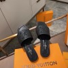 Louis Vuitton Black Flat Mules