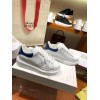 ALEXANDER MQUEEN Platform Trainers Blue Snake Effect